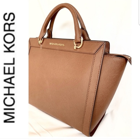 NWT authentic MK leather brandi satchel luggage - Picture 3 of 7